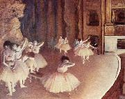 Generalprobe des Balletts auf der Buhne, Edgar Degas